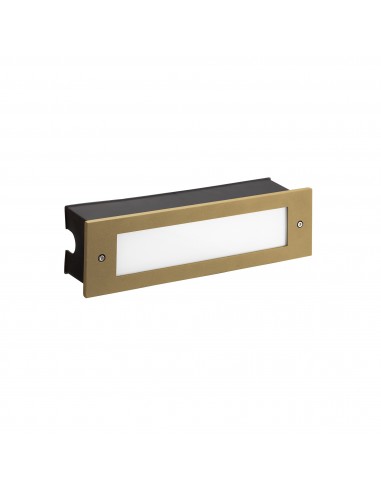 Empotrable para pared exterior MICENAS Pro 05-E051-DL-CL Leds c4 led 8.7w 1140 lm oro, Empotrables exterior