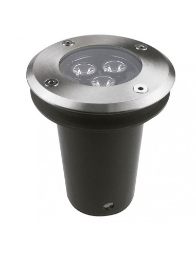 Empotrable suelo exterior RINGO PX-0123-INO 3x LED 2.7W 420 lm pulido negro, Empotrables exterior