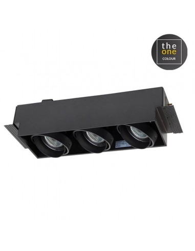 Downlight de techo MULTIDIR DM-0095-60-00 LEDS C4 3 x gu5.3 max 50w negro, Lámparas modernas