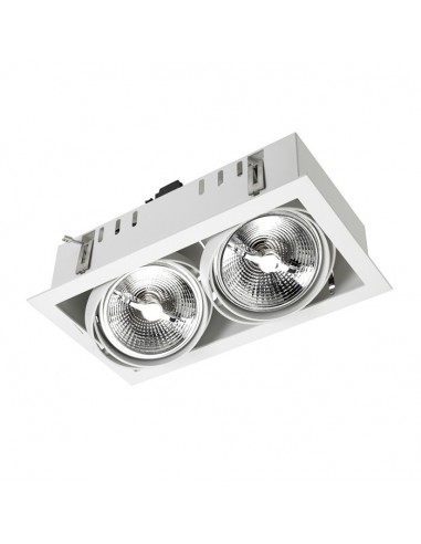 Downlight de techo MULTIDIR DM-1156-14-00 LEDS C4 2 x gu10 max. 15w blanco, Lámparas modernas