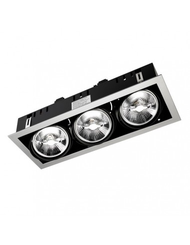 Downlight de techo MULTIDIR DM-1157-N3-00 LEDS C4 3 x gu10 max. 15w gris, Lámparas modernas