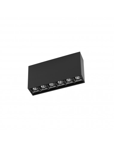 Plafon de techo BENTO 15-7190-60-MS Leds c4 led 12.2w 1080 lm negro, Superficies