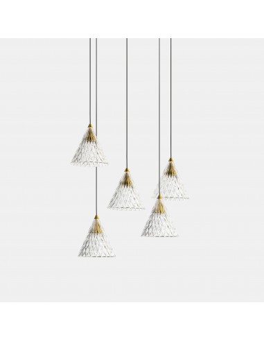 Lampe suspension Veneto Surfaced 5...