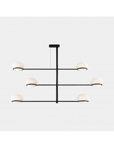 Colgante Coco Chandelier E14 Negro...