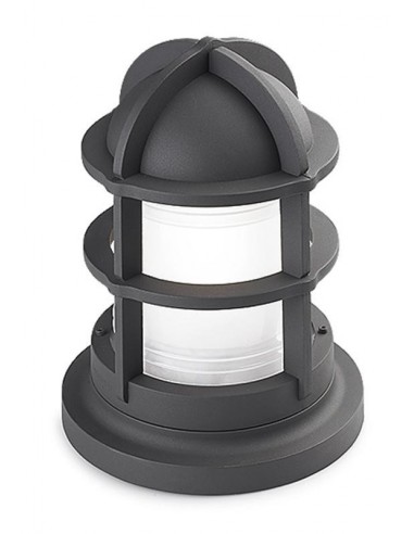 Sobremuro exterior MARINER 10-9475-Z5-M2 LEDS-C4 1xE27 gris oscuro alto 31cm IP44, Sobremuros