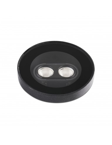 Empotrable exterior Tras 71701 Faro negro orientable led 4w 3000k 13°, Empotrables exterior