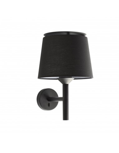 Aplique de pared Savoy 20301-93 Faro negro pantalla negra, Lámparas modernas