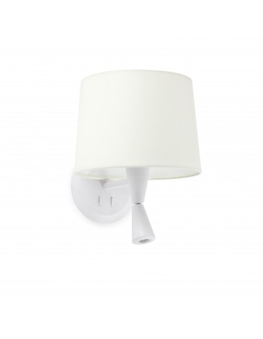 Aplique de pared Conga 64308-01 Faro lector blanco p.e27 ø215*160*ø190 blanca, Lámparas modernas