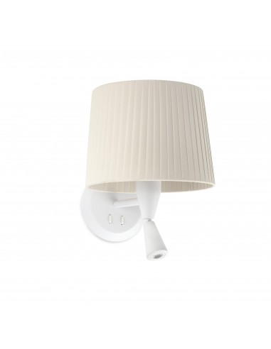 Aplique de pared Samba 64308-35 Faro lect blanco p.encint e27 ø215*160*ø190 beige, Lámparas modernas